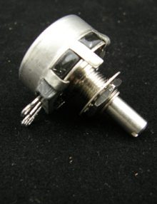 30069637 - POTENTIOMETER 150K OHM 2W 10% 312DEG ROTATION 1/4IN SHAFT CONDUCTIVE PLASTIC SOLDER LUG