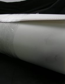 30071739 - BELT CONVEYOR 15 X 97 X 1/16 THK URETHANE MATTE FINISH W/ V-GUIDE 2W1-3E24 LACED WHITE