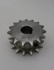 30087774 - SPROCKET DS50A15 - 1.00 IN BORE W/KY 2 SET SCREWS - STAINLESS SPROCKET AND KEY