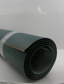 30102818 - BELT CONVEYOR 21 X 87-1/4 X 1/16 THK URETHANE MATTE FINISH W/ OFFSET V-GUIDE 2GN1-3E24 LACED GREEN