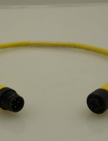 30134171 - CABLE ELECTRICAL EXTENSION 4 COND 22 AWG STR-F MICRO QD STR-M MICRO QD 0.3M YELLOW PVC
