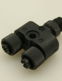 30134206 - CABLE ELECTRICAL ACCESSORY SPLITTER (1) 4P MALE TO (2) 4P FEMALE MICRO QD