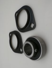30136959 - BEARING FLANGE 3/4 BORE STAMPED STEEL HOUSING 2 SET SCREW (-22F TO +266F) AMBIENT TEMPERATURE RANGE BLACK OXIDE FINISH