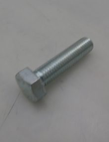 30141002 - FASTENER BOLT M12X1.75 X 50MM HHCS CLASS 10.9 FULLY THREADED / CLEAR ZINC-PLATED FINISH