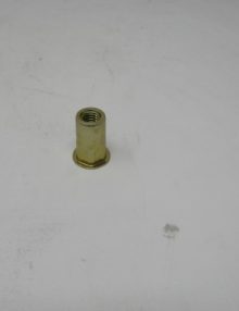 30148261 - FASTENER NUT THREADED INSERT HEX SHANK M8X1.25X21.46MM OPEN ENDED GRIP RANGE 3.8 - 7.9MM (0.150 - 0.311IN) YELLOW ZINC-PLATED STEEL ROHS COMPLIANT