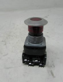 30174019 - SWITCH PUSH BUTTON 30.5MM TYPE 4/13 2 POS. PB-ILLUM. PUSH-PULL RED MUSHRM HD LED 12-130V AC/DC 1 NCLB-1 NO FINGER SAFE GUARDS