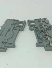 30200130 - TERMINAL BLOCK GREY CAGE CLAMP 4 POLE 22-12 AWG DIN MOUNT W/1N4007 DIODE