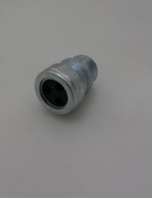 31001314 - FITTING ELECTRICAL CORD GRIP 1/2NPSM STR CORD DIA .15 - .22  2-HOLE GROMMET METALLIC UL LIQ TIGHT