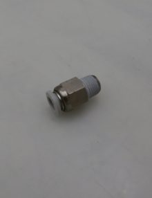 31022934 - FITTING PNEUMATIC CONNECTOR STRAIGHT 1/4 OD TUBE PUSH-LOCK 1/8 NPT M NICKEL PLATED BRASS