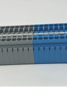 31023895 - TERMINAL BLOCK ASSEMBLY PANEL MOUNT CAGE CLAMP 20 POLE (11 BLUE 7 GRAY 2 GREEN/YELLOW) 28-14 AWG 24A