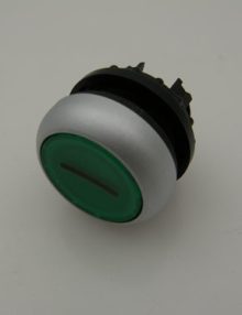 EC10638 - SWITCH PUSH BUTTON GREEN ILLUMINATED PLATE 1