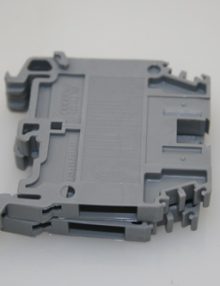 P-010538 - TERMINAL BLOCK GRAY SCREW 2P 24-10AWG DIN MOUNT 600V 30A