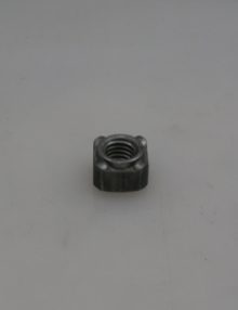 P-NW1000 - FASTENER NUT WELD M10X1.5 SQUARE 16.0-15.7 MM ACROSS FLATS 8.2 MM THICK 13.6-13.3 MM PILOT DIA. 4-PROJECTION